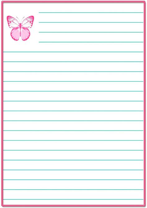 Free Printable Stationery With Lines