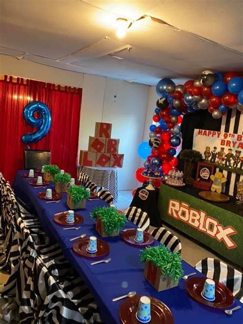 Pin By Lynn Smith On Roblox Party Robot Birthday Party Kids Themed