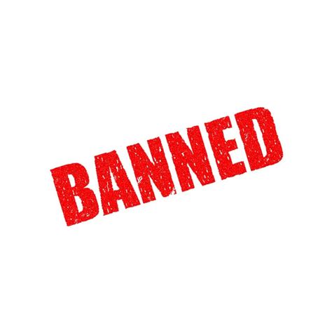 Download Banned Forbidden Warning Royalty Free Stock Illustration
