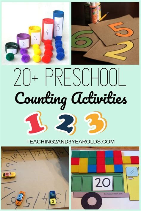 20 Ways To Teach Counting To Preschoolers Counting Activities