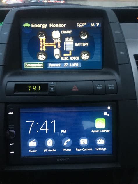 Carplay Installs Sony Xav Ax100 In A 2007 Toyota Prius Carplay Life