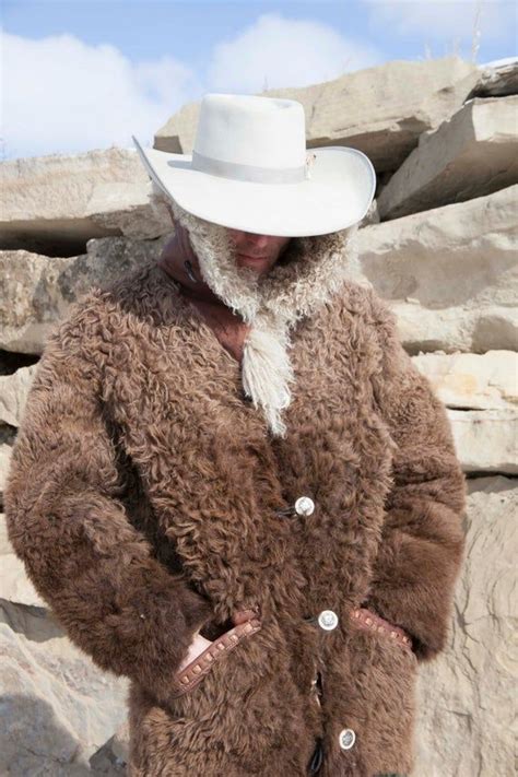 Buffalo Hide Fur Coat Angora Collar Real Yellowstone Buffalo Etsy