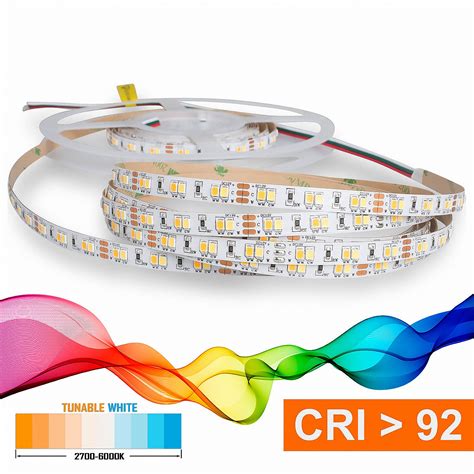 Led Strip 2835 Tunable White 2700 6000k Cri 92 72w 5 Meter 12v Ip20