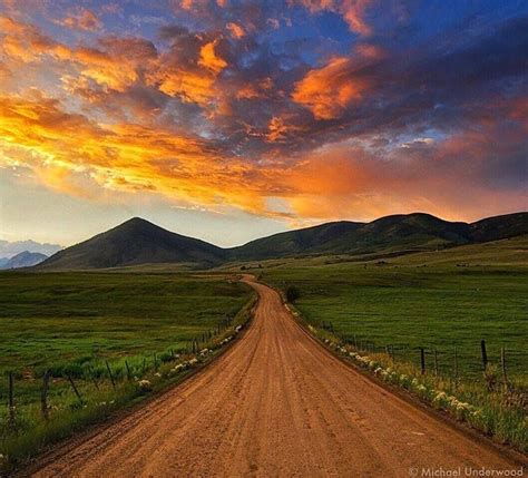 Winding Road And A Perfect Sunset Gunnison Crested Butte Photo By