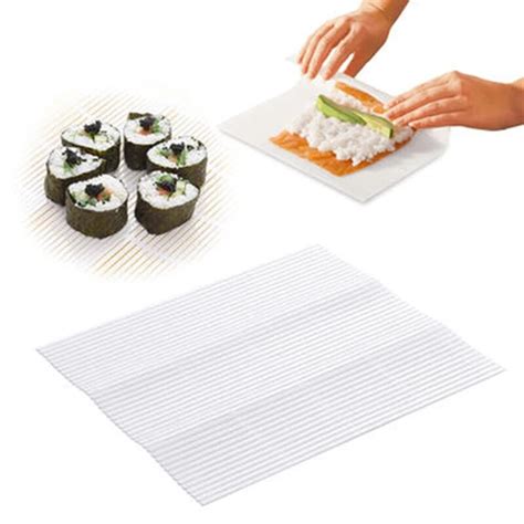 Reusable Sushi Maker Pad Silicone Omelet Cake Rice Roll Mold Kitchen