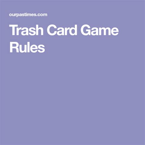 Printable Carbles Rules
