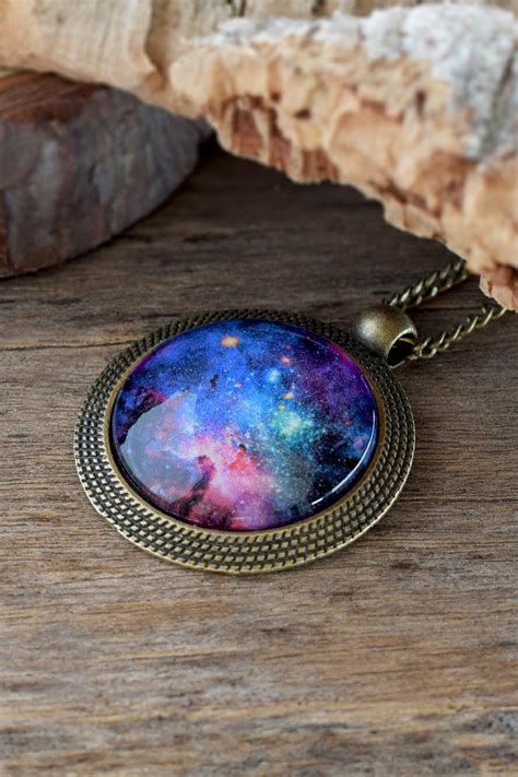 Universe Necklace Galaxy Pendant Space Necklace Nebula Necklace