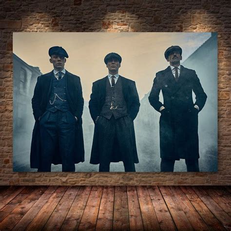 Peaky Blinders Art Print On Canvas Poster Canvas Kaiteez