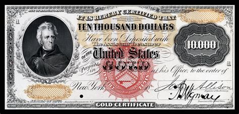 Large Denominations Of United States Currency Bank Notes Paper