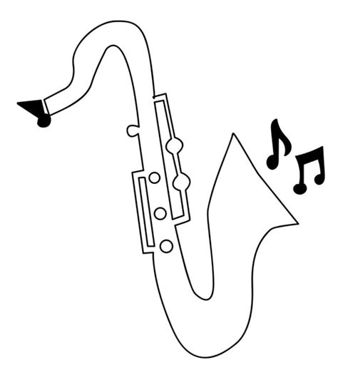 Desenho De Peixe Tocando Saxofone Para Colorir Tudodesenhos Images And Photos Finder