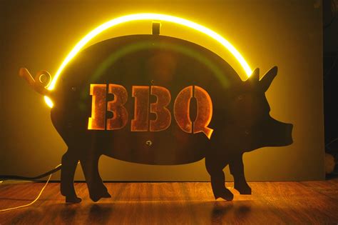 Neon Pig Bbq Sign 5 Steps With Pictures Instructables