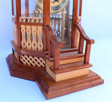 Gazebo Mantle Clock Woodworking Plan Forest Street Designs