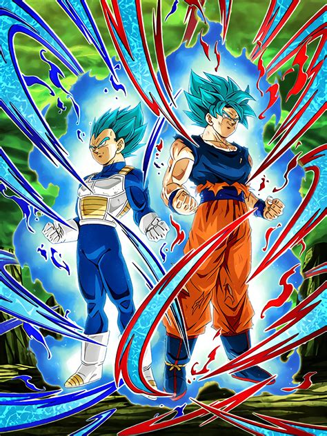 Son Goku Ssgss And Vegeta Ssgss ️♠️ Ssr Dokkan Battle Tanabata