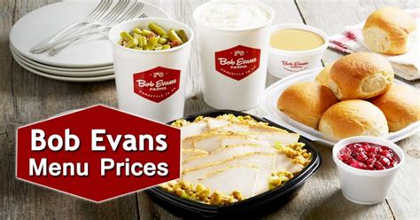 Bob Evans Menu Prices Regular And Catering Menu With Nutrition Info