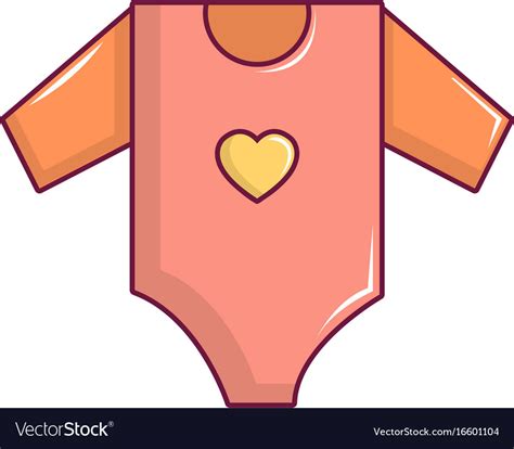 Baby Girl Clothes Icon Cartoon Style Royalty Free Vector