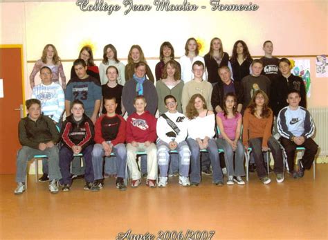 Photo de classe 4 A de 2006 Collège Jean Moulin Copains d avant