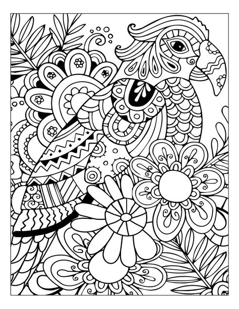 Pin On Adult Coloring Books Stress Relief Flower And Nature Pattern