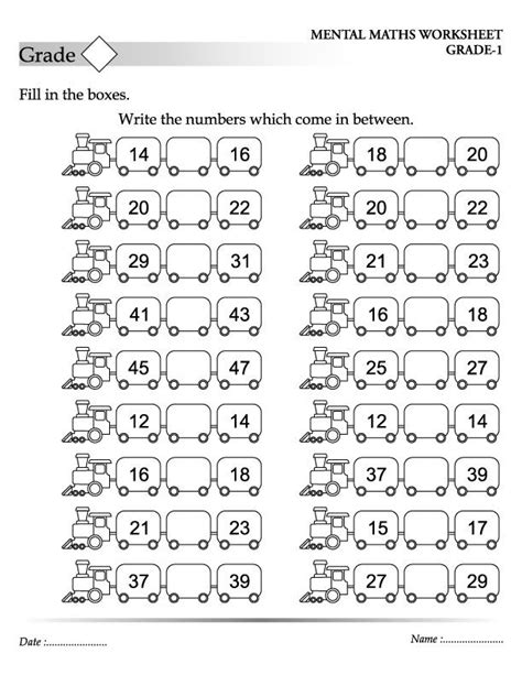15 Before And After Numbers Worksheets Grade 1