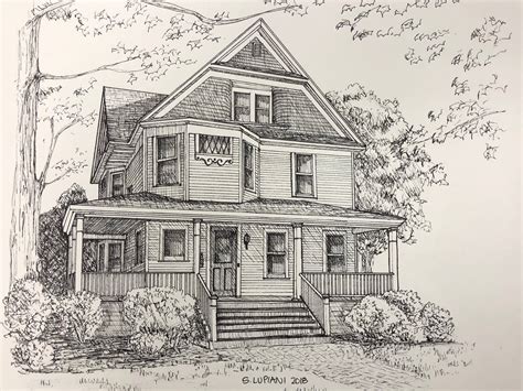 Hand Drawn Homes Drawings For Sale