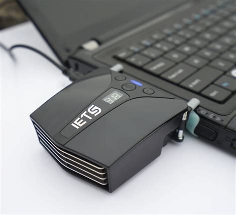 Iets Laptop Fan Cooler With Temperature Displayside Draft