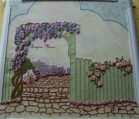 Stitch your own hanging houseplant garden with this fun pattern featuring a trio of hanging plants. English Country Garden Quilt - block 5 by Regina Mara ...