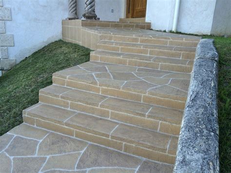 Sundek Sun Stone Decorative Overlay System Front Patio And Steps