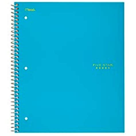 Five Star Spiral Notebook 1 Subject Graph Ruled Paper 11 X 8 12