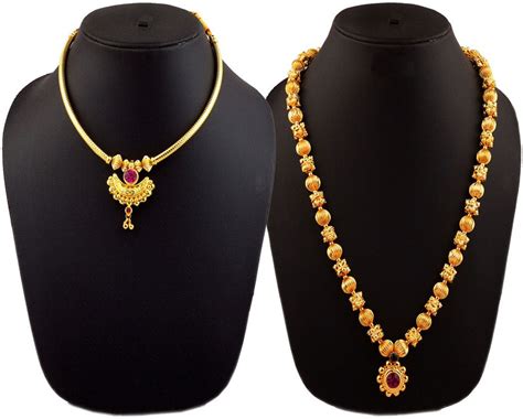 Womens Trendz Crystal 24k Yellow Gold Plated Alloy Necklace Set Price