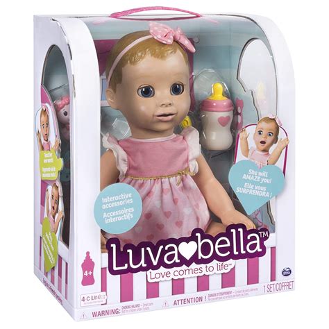 Luvabella Blonde Hair Responsive Baby Doll With Real Expressions And