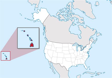 Mapa de Hawaii - Mapa Físico, Geográfico, Político, turístico y Temático.