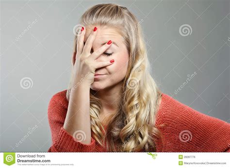 Facepalm Stock Photo Image Of Freckles Beauty Finger 28287776