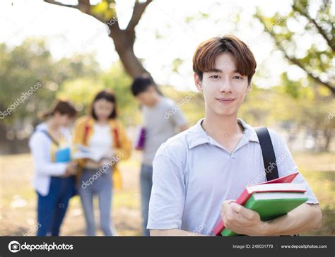 Portrait Of Asian College Student On Campus Stock Photo By ©tomwang