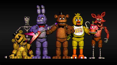 All Of The Fnaf1 Characters By Andydatraginpurro On Deviantart