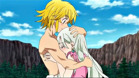 Abrazo Anime Meliodas Y Elizabeth