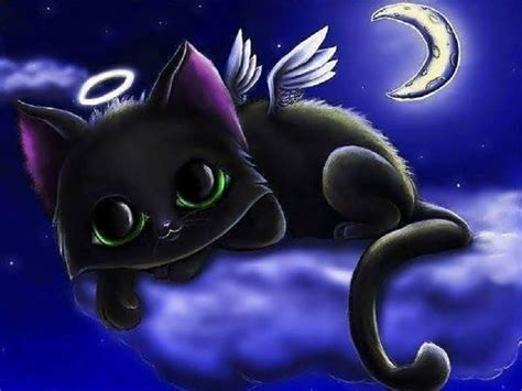 Pin By Kathy Beckwith On Angel And Fairy Cats Cat Art Cartoon Drawings Angel Cat