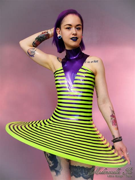 Mademoiselle Ilo Plan 9 Dress Latex Rubber Paris France Stylist