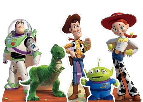 Toy Story Cardboard Cutouts Set Of 5 Woody Rex Buzz Lightyear Jessie