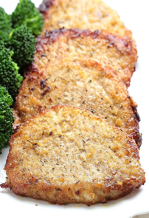 Baked pork chops with panko crumbs recipes 628,749 recipes. Baked Garlic Parmesan Pork Chops - Cakescottage