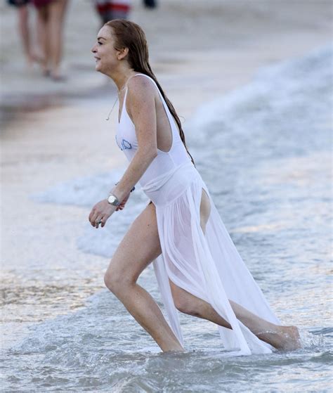 Lindsay Lohan And Egor Tarabasov At A Beach In Mykonos 07032016 Hawtcelebs