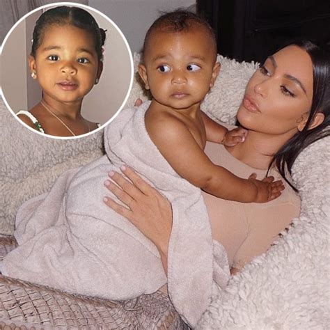 too cute kim kardashian posts new photo of besties psalm west and true thompson sophisticated