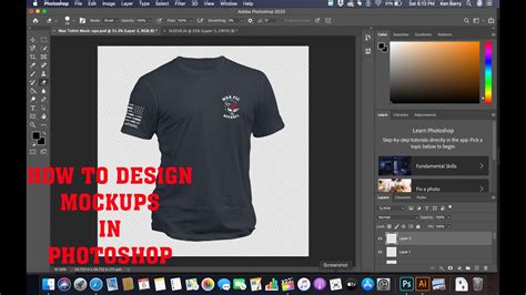 How To Design Mockups Using Photoshop Youtube