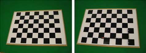 Picture Of The Calibration Checkerboard Left And The Checkerboard