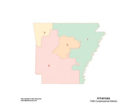 Arkansas Map With 2022 Congressional Districts