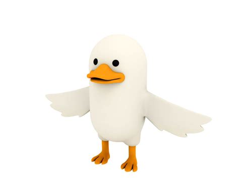 3d Duck Character Cgtrader