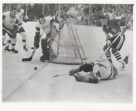 Item Detail Masked Terry Sawchuk Detroit Vs Chicago Original Photo