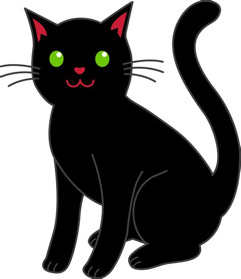 Retro Black Cat Clipart Png Clipartix