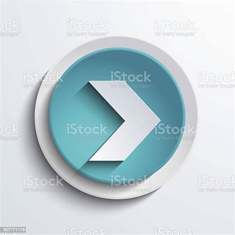 Vector Modern Blue Circle Icon Web Element Stock Illustration