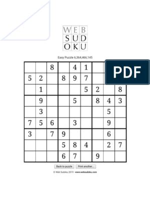 The doc version can be edited in any word processor. Web Sudoku - Billions of Free Sudoku Puzzles to Play ...