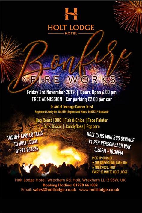 Wrexham Bonfire Night And Firework Displays 2017