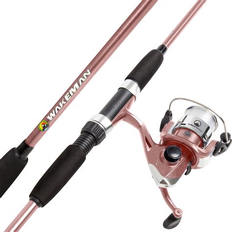 Wakeman Swarm Series Spinning Rod and Reel Combo (Rose Pink) | Fishing
